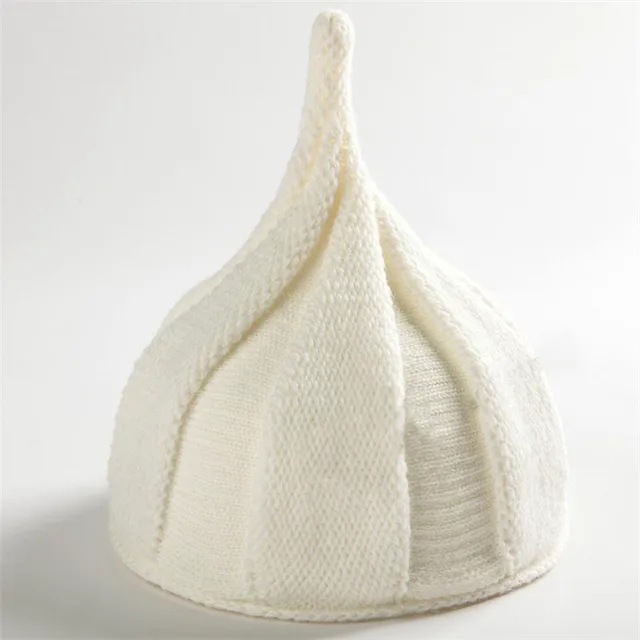 Knitting Children Hats Pointed Onion Shape Boys and Girls Winter Cap
