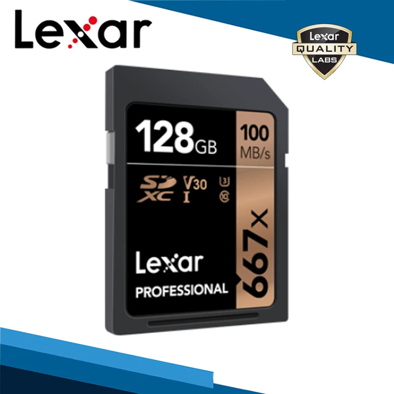 Карта памяти Lexar Professional SD Card 667X Max 100 МБ/с. 64 Гб 128 ГБ 256 C10 U3 V30 UHS I SDXC Flash для