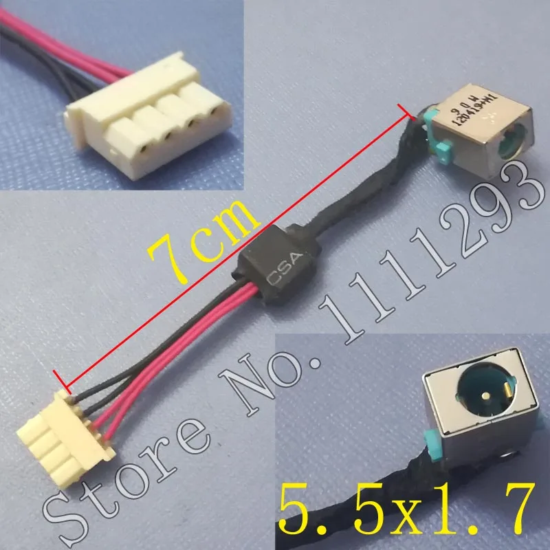 

1pcs/lot DC Power Jack Connector with Cable for Acer Aspire E1-421 E1-431 E1-471 E1-471G V3-471 V3-471G TravelMate P243 TMP243