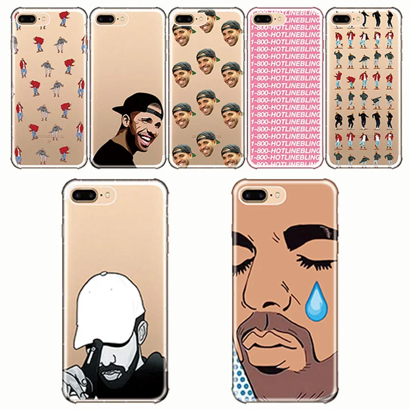 

Poor Hotline Bling Crying Drake Soft Silicon Phone Cases Cover Capinha Fundas Capa for IPhone 5S SE 6 6S 7 8 Plus X XR XS MAX