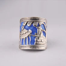 Silver Ring Ring single Metrosexual Zuyin jewelry personality wide Vintage Sterling Silver ring finger domineering man
