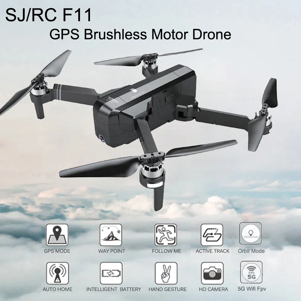 SJRC F11 PRO gps Дрон с Wifi FPV 1080 P/2 K HD камера F11 бесщеточный Квадрокоптер 25 минут время полета складной Дрон Vs SG906