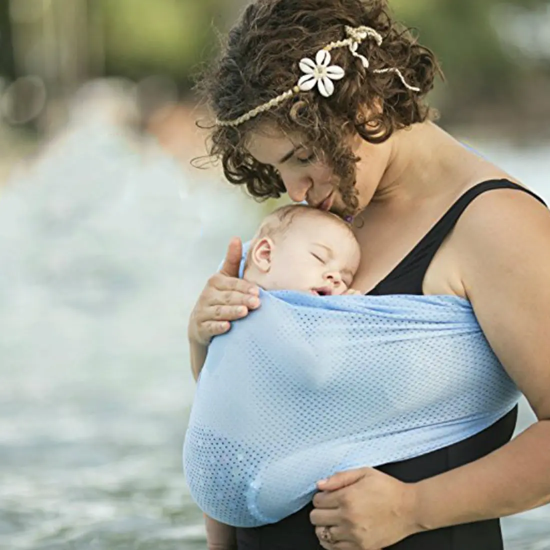 

Baby Sling Stretchy Wrap Adjustable Infant Comfortable Breathable Baby Slings Beach towel Baby Wrap