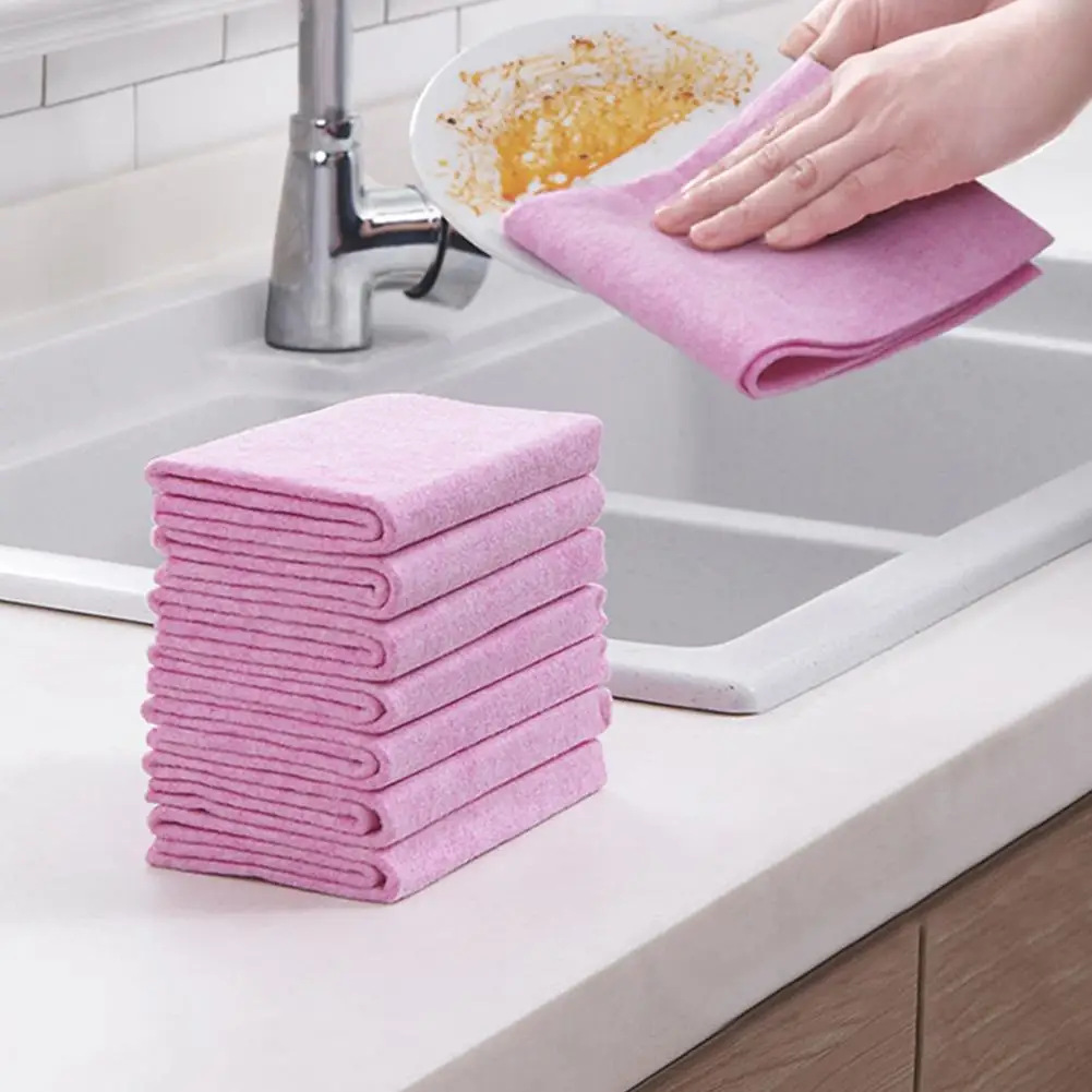 

Super Absorbent Microfiber kitchen dish Cleaning Cloth High-efficiency tableware Household Cleaning Towel Kitchen Tools Gadgets