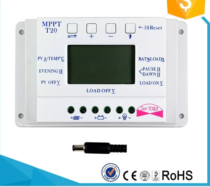 T20-12V24V20A solar street light controller temperature compensation Adjustable double time control PWM power | Обустройство дома