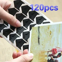 Cadre Photo auto-adhésif 120 pièces, coin artisanal pour Album Scrapbook, tendance