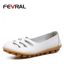 FEVRAL/Женская обувь Туфли-оксфорды из коровьей кожи на плоской подошве в стиле суперзвезды; большие размеры 35-42 женские лоферы; коллекция года; повседневная обувь Летняя обувь