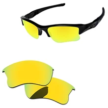 Polycarbonate-24K Золотое зеркало замена линз для Flak куртка XLJ Солнцезащитные очки Рамка UVA и UVB Защита
