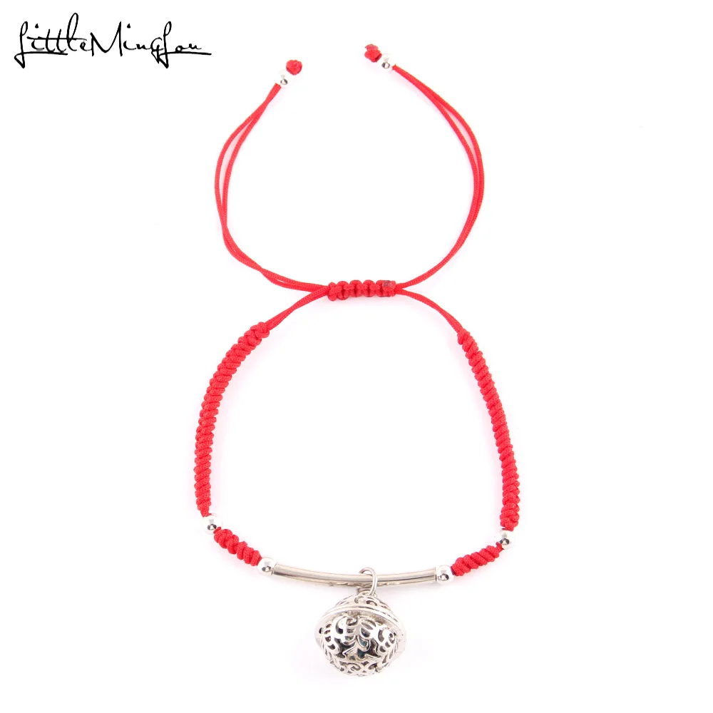 Little Minglou Buddhist Lucky Plate Bell Bead Charm Bracelets Bangles