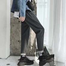 Fashion Casual Men's Trousers Spring And Autumn New S-2XL Solid Color Slim Trousers Black Gray Personality Youth Popular