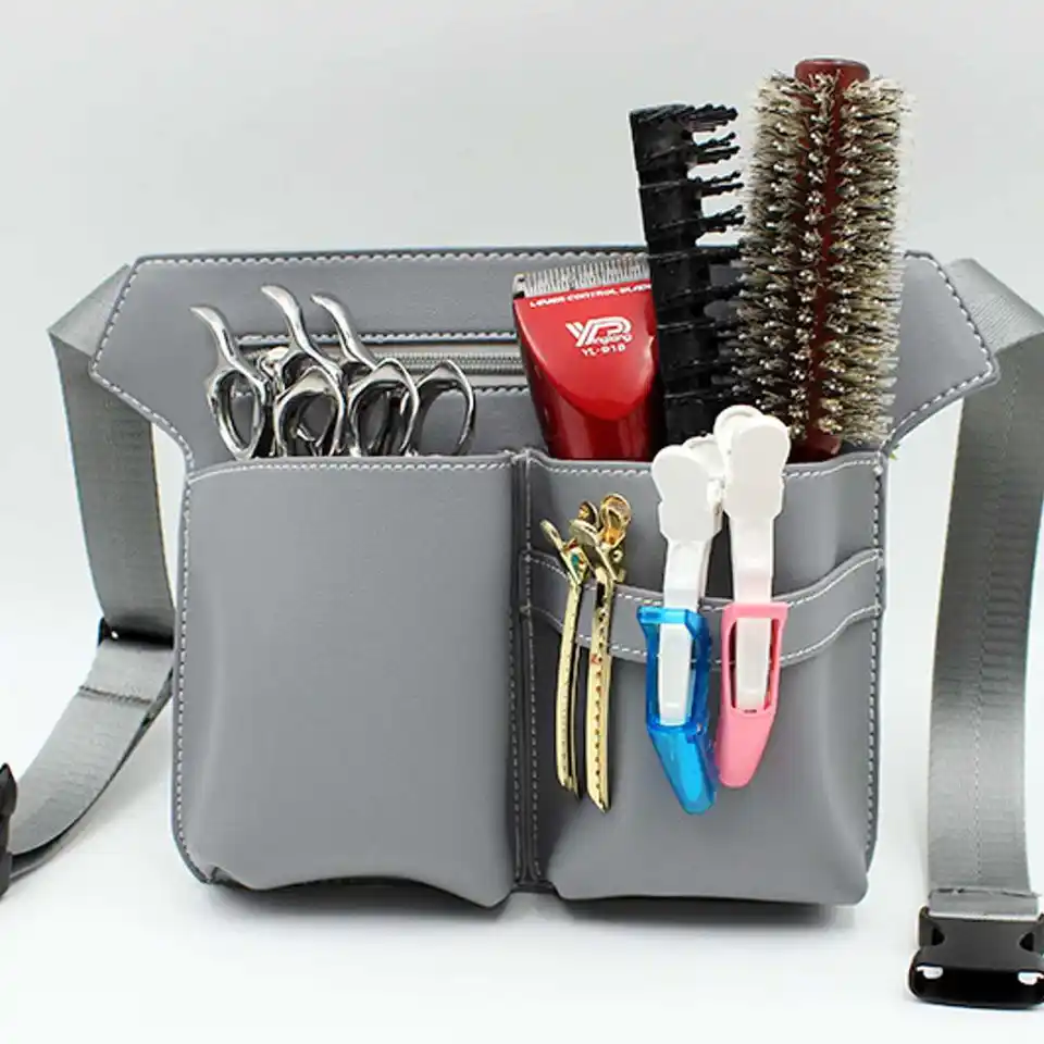 Marr/ón E IPOTCH Envase de Peluquer/ía Profesional Estuche de Tijeras Caja de Pinzas Bolso de Cintur/ón