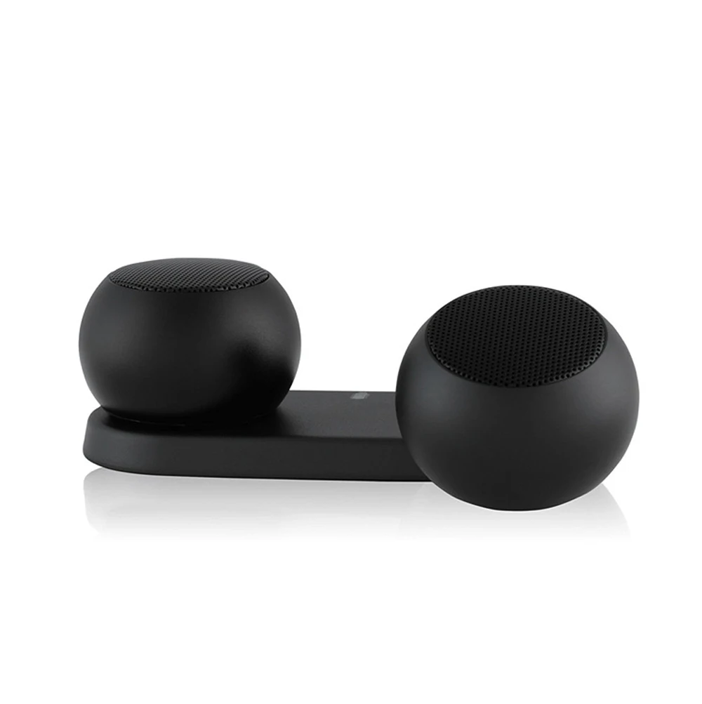 Kaoshi Portable mini bluetooth speaker base charging metal pair box.in