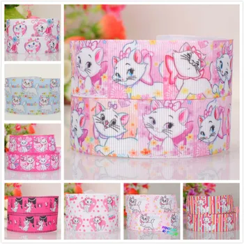 

7/8 " 22 mm cute Marie cat cartoon grosgrain ribbon tape DIY handmade hairbow ribbon free shipping
