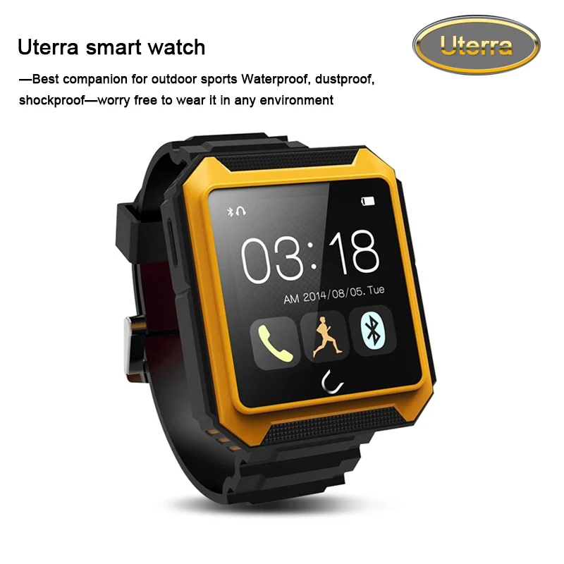 2016 Free Shipping Bluetooth Smart watch Uterra Waterproof IP68 Pedometer font b SmartWatch b font Wrist
