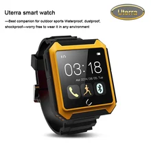 2016 kostenloser Versand Bluetooth Smart watch Uterra Wasserdicht IP68 Schrittzähler SmartWatch Armbanduhr Für iPhone Android Samsung HTC