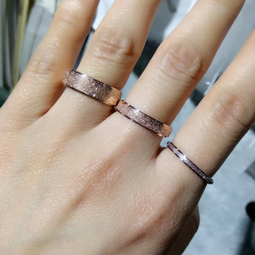 Rose Gold Color Finger Ring Woman Wedding Jewelry Aliexpress