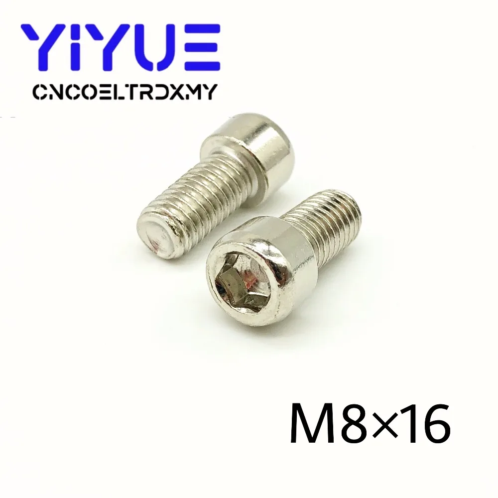 10pcs M5 M6 M8 DIN912 Hexagon Socket Head Cap Screws Inner Hex Socket Bicycle Bolt (10)