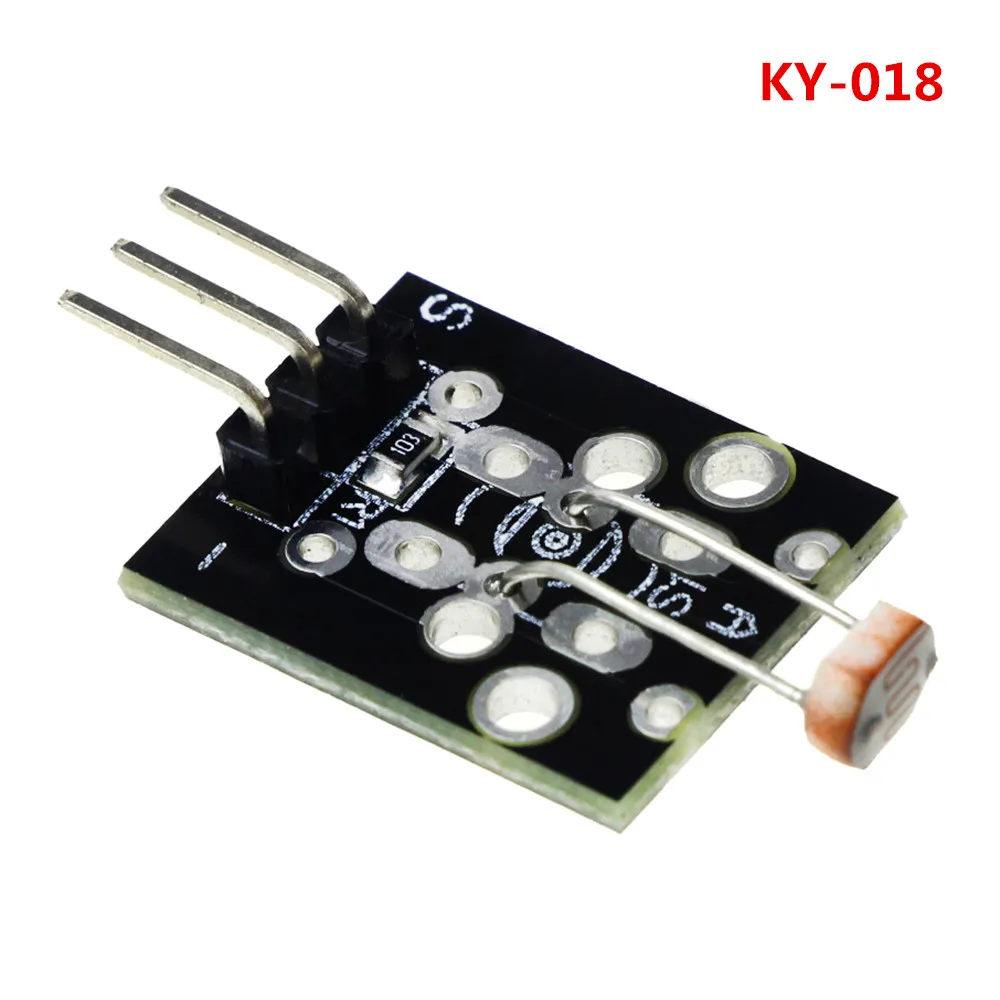 

KY-018 3pin Optical Sensitive Resistance Light Detection Photosensitive Sensor Module for arduino DIY Kit KY018