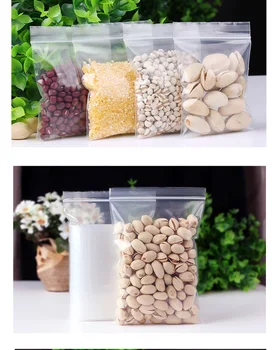 

100Pcs New arrival Cellophane&OPP Poly Bags Jewelry Ziplock Zip Zipped Lock Reclosable Plastic Poly Clear Bags Thickness