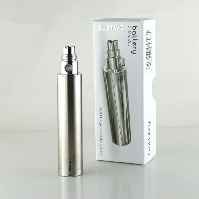 

2pc/lot High quality 3400mAh battery E Cigarette Battery eGo Variable Voltage 3.2V-4.2V Electronic Cigarette ego- VV battery