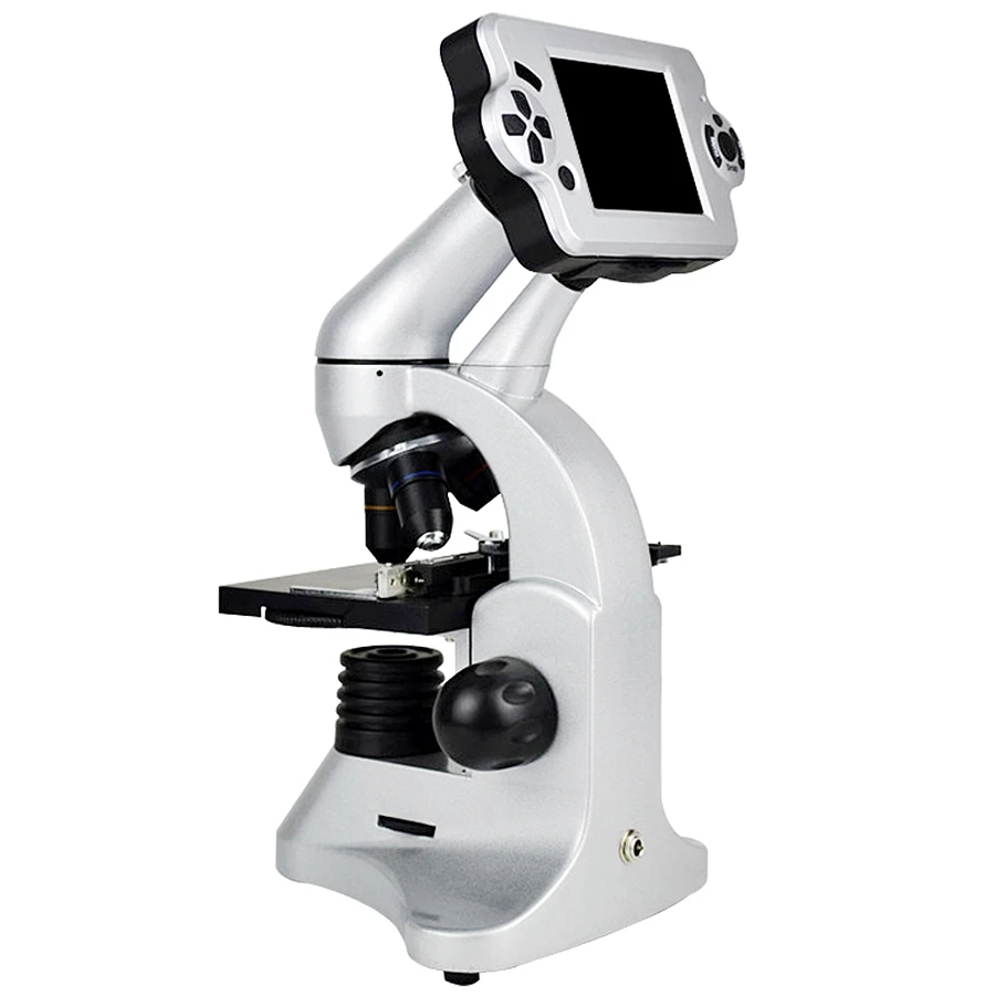 

2MP 3.5" LCD Displayer Wide Field Eyepiece Achromatic objective lens Monocular Biological Microscope with Two Way LED Lights
