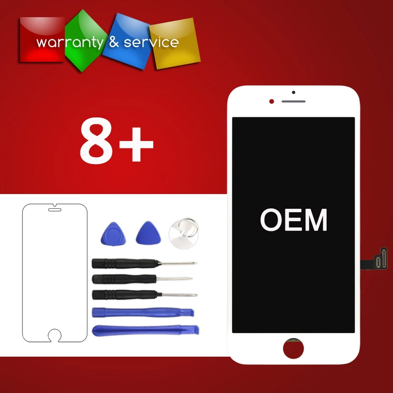 

1PCS 100% Grade For OEM quality For iPhone 8 plus LCD Display with 3d touch Screen digitizer Assembly Pantalla Replacement