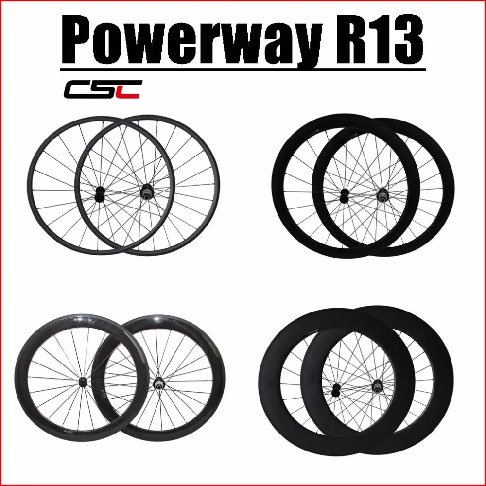 

Tubeless Carbon Road Wheels 38mm 50mm 60mm Carbon Aero Wheelset U Shape Diffenent Spokes to Choose