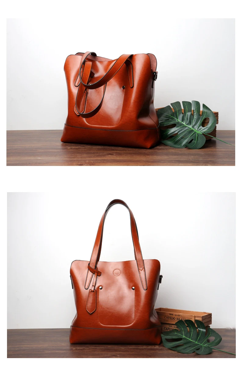 Women genuine leather shoulder bag 9