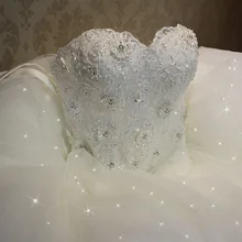 Fansmile элегантное роскошное кружевное свадебное платье винтажные Бальные платья Vestido De Noiva размера плюс индивидуальные FSM-502F