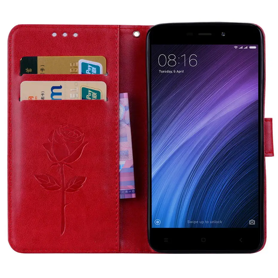 Чехол woodlysi для Xiaomi Redmi A4 4X 5A 6A чехол Redmi 4A 4 5 6 чехол Роскошный кожаный чехол-бумажник с откидной крышкой чехол для Xiaomi Redmi 4A