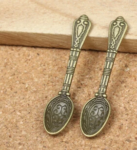 

ANTIQUE BRASS SNORTER SNIFFER SNUFF POWDER DISPENSER SPOON -FREE SHIPPING