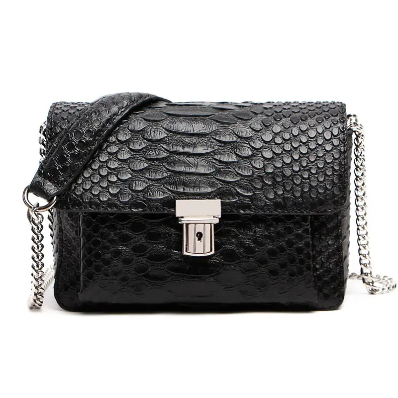 2017 New High grade women's Serpentine Genuine Leather chains bag