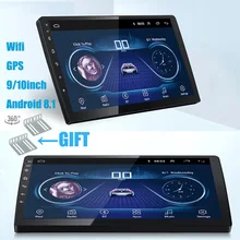 9/10 дюймов Android 8,1 универсальный автомобильный Радио 2 din android автомобильный Радио dvd-плеер gps навигация wifi Bluetooth MP5 плеер задний CAM