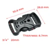 Webbing 20mm 25mm 32mm 38mm Plastic Side Release Buckles Dual Adjustable For Tactical Backpack Casual Bags Outdoor sports bag ► Photo 3/6