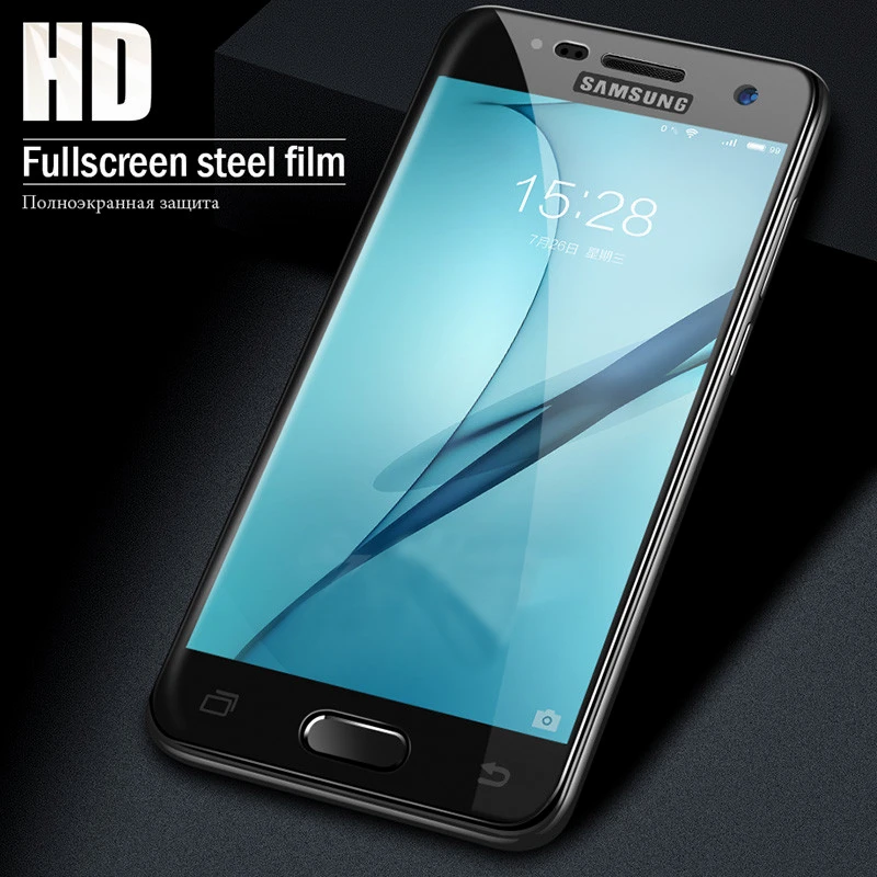 Закаленное стекло с полным покрытием для samsung Galaxy S6 S7 A3 A5 A7 J5 J7 A50 Защитная пленка для экрана