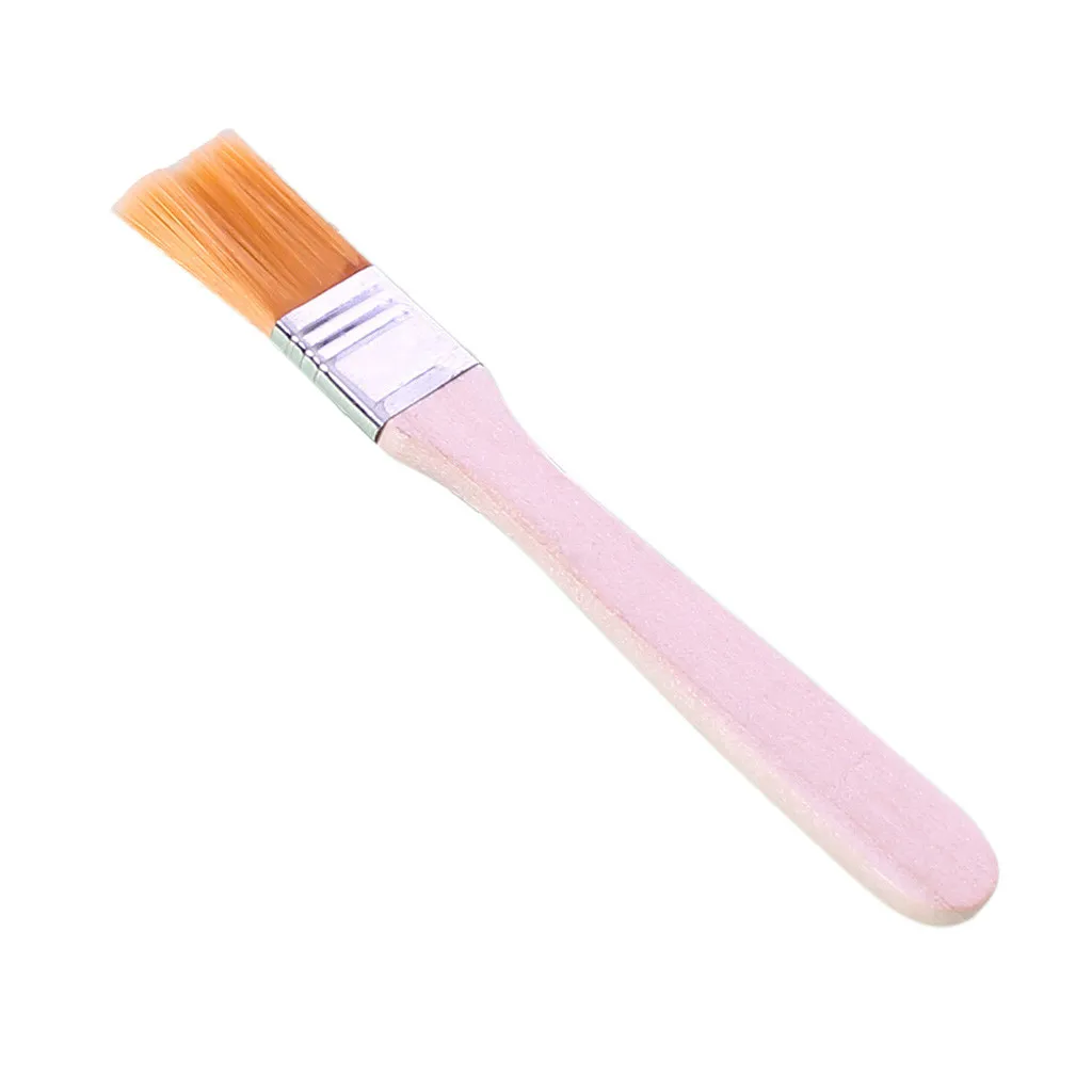 Портативная кисточка для барбекю масляная живопись щётка с деревянной ручкой нейлоновая масляная кисть для смазывания выпечки - Цвет: B
