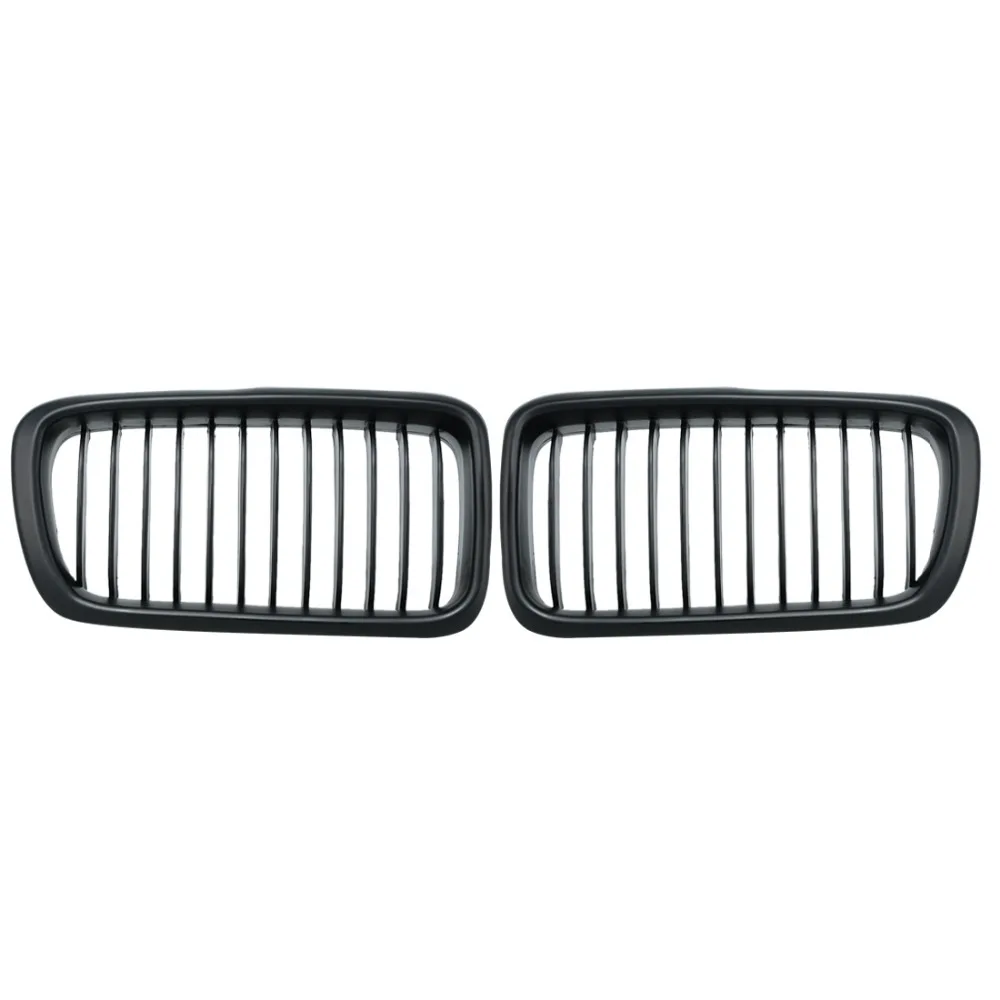 

1 Pair Grill For BMW 7 Series E38 Sedan 1999-2001 Matte Black M Color Front Kidney Car Racing Grill Grille Bumper Car-styling