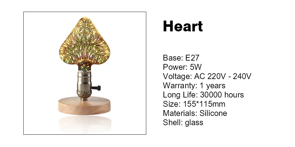 E27 светодиодный лампы 3D звезда 220V Красочные фейерверки Bombillas светодиодный лампы Эдисона Праздник Рождество украшения лампада светодиодный потолочный светильник Lamparas