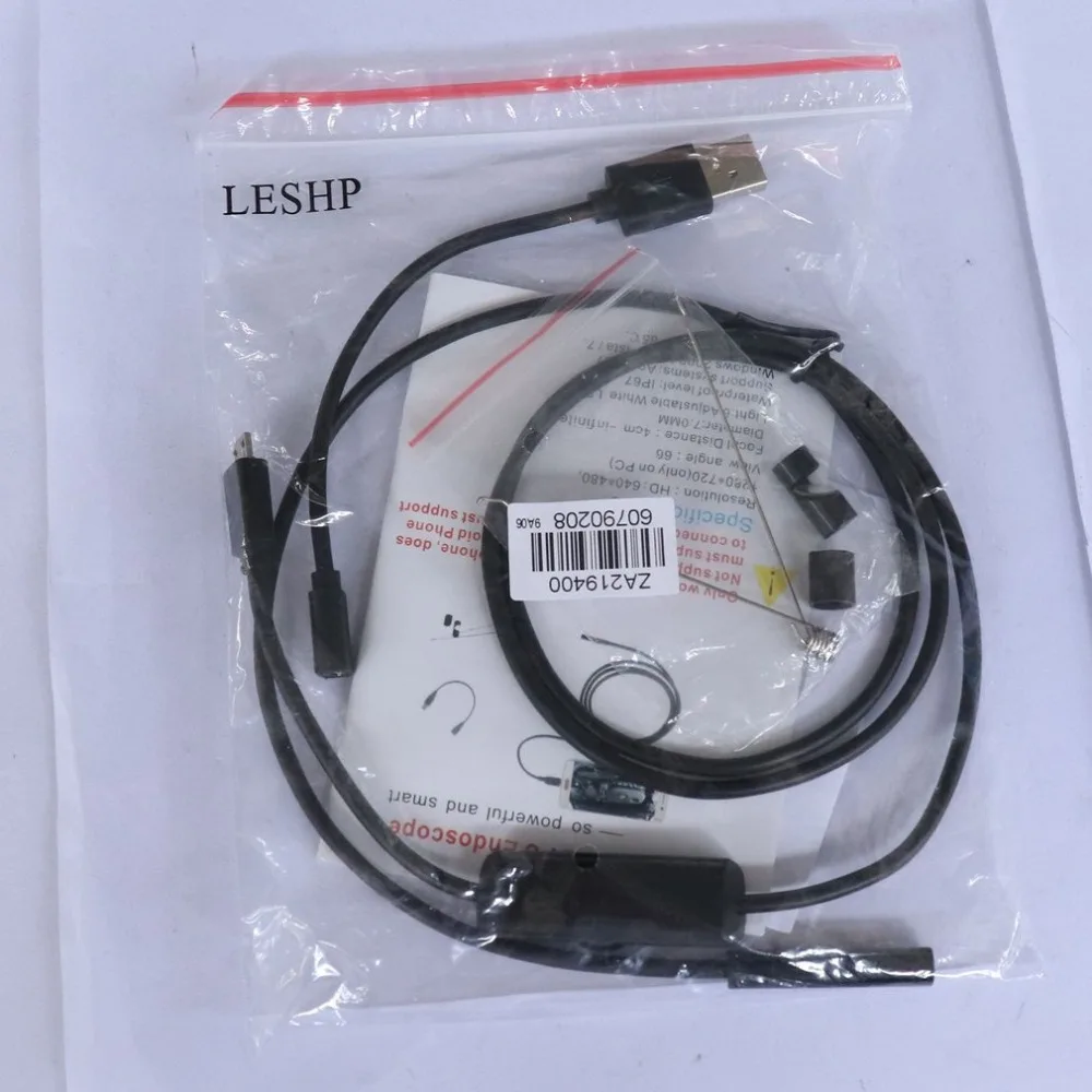 

1M 7mm Lens Endoscope Camera Waterproof Inspection Borescope Camera for Android PC Notebook Device 6LEDs Adjustable