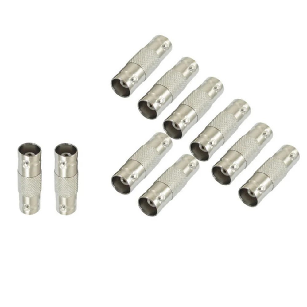 

10pcs BNC Female To Female Inline Coupler Coax BNC Connector Extender for CCTV Camera Security Video Surveillance System