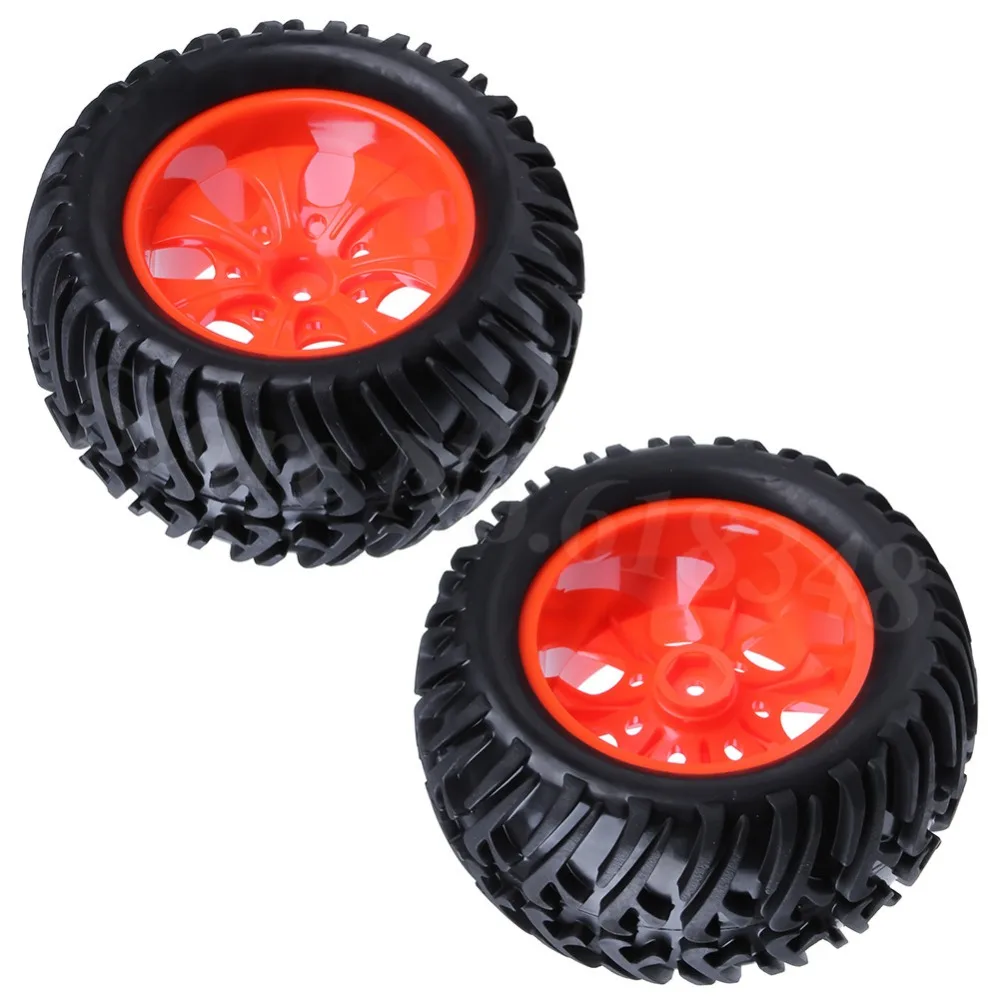 4 шт. RC шины для грузовиков и Пластиковые обода колеса Hex: 12 мм Fit 1: 10th Scale Traxxas Tamiya HPI