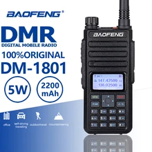 2019 New Baofeng DM-1801 DMR Walkie Talkie Tier I/II Digital Analog Dual Mode Dual Band Two Way Radio Comunicador Hf Transceiver a dual mode wide band cmos oscillator