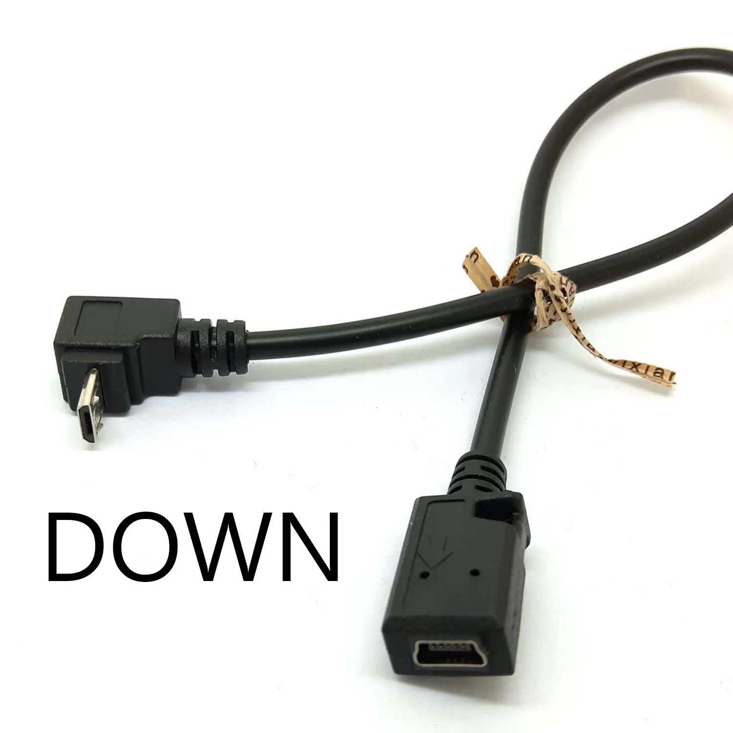 90 درجة 4x زاوية مايكرو ذكر إلى أنثى البسيطة USB محول محول شاحن بيانات وصلة كابل جديد يصل أسفل المتبقي يمين
