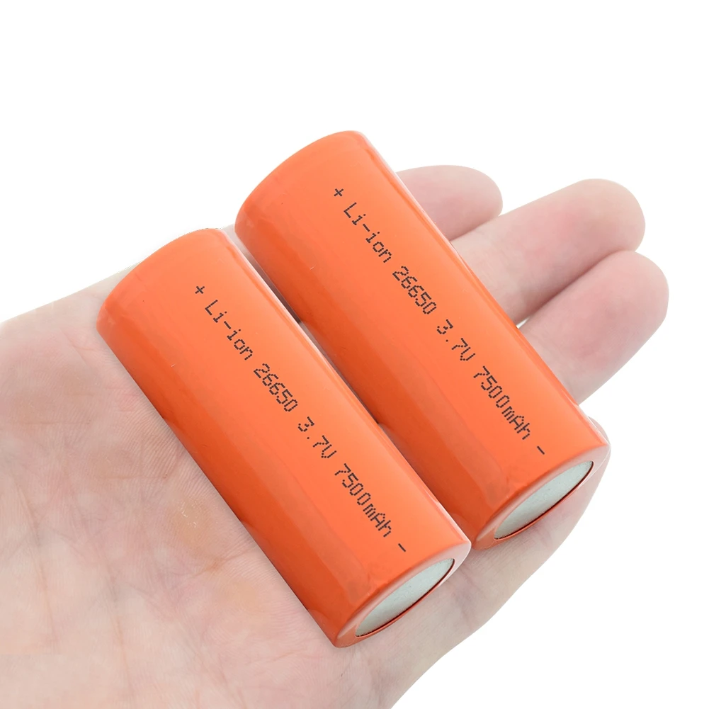 Высокое качество 26650 батарея 7500mAh 3 7 V high Drain 10A литий ионная аккумуляторная для Power