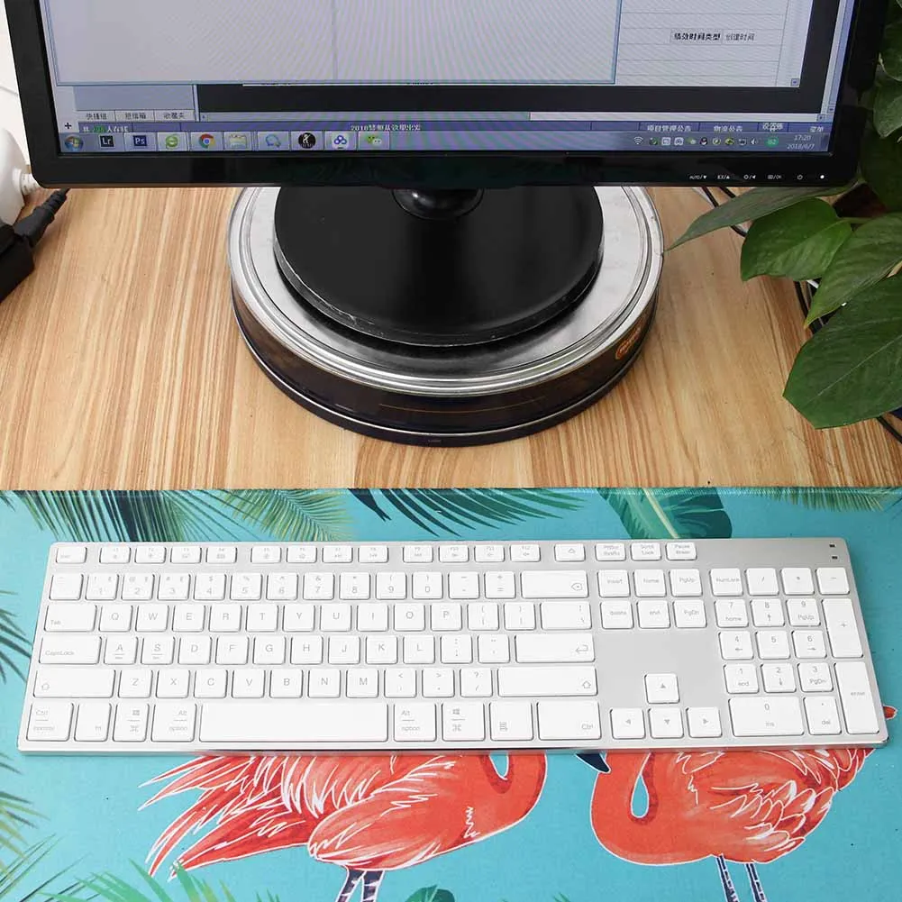 

Aluminum Alloy Wireless Bluetooth 3.0 Keyboard for Tablet Laptop Phone Support iOS Windows System QJY99
