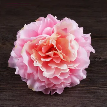 

European Fake Peony Flower Head Dia. 15cm/5.91" Simulation Melaleuca Peonia for DIY Bridal Bouquet Wrist Flower Accessories