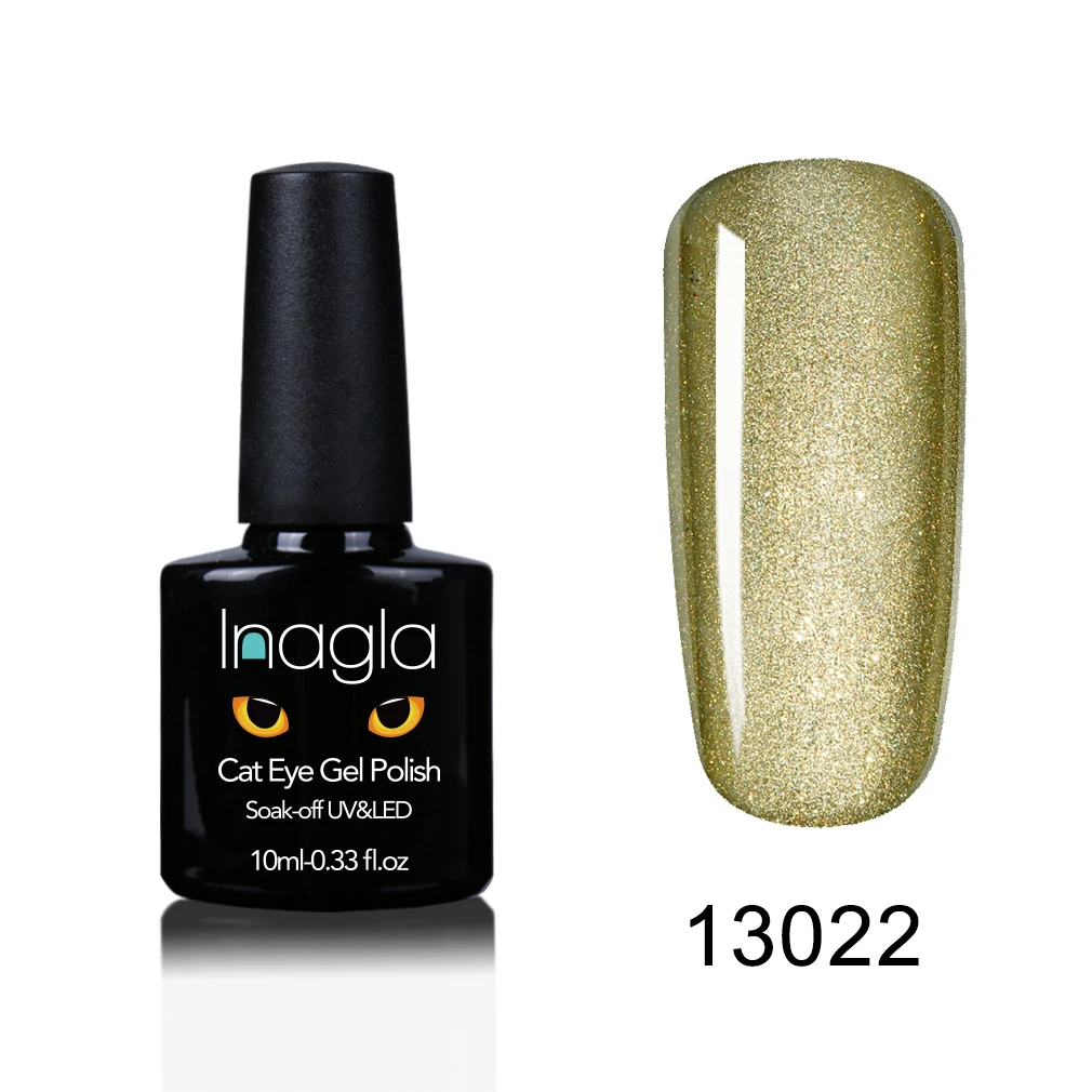 Inagla 5D Гель-лак для ногтей с эффектом «кошачий глаз» 10 мл Магнитный замачивающий УФ гель-Лаки Звездный нефритовый эффект лак УФ Гель-лак для ногтей - Цвет: 13022