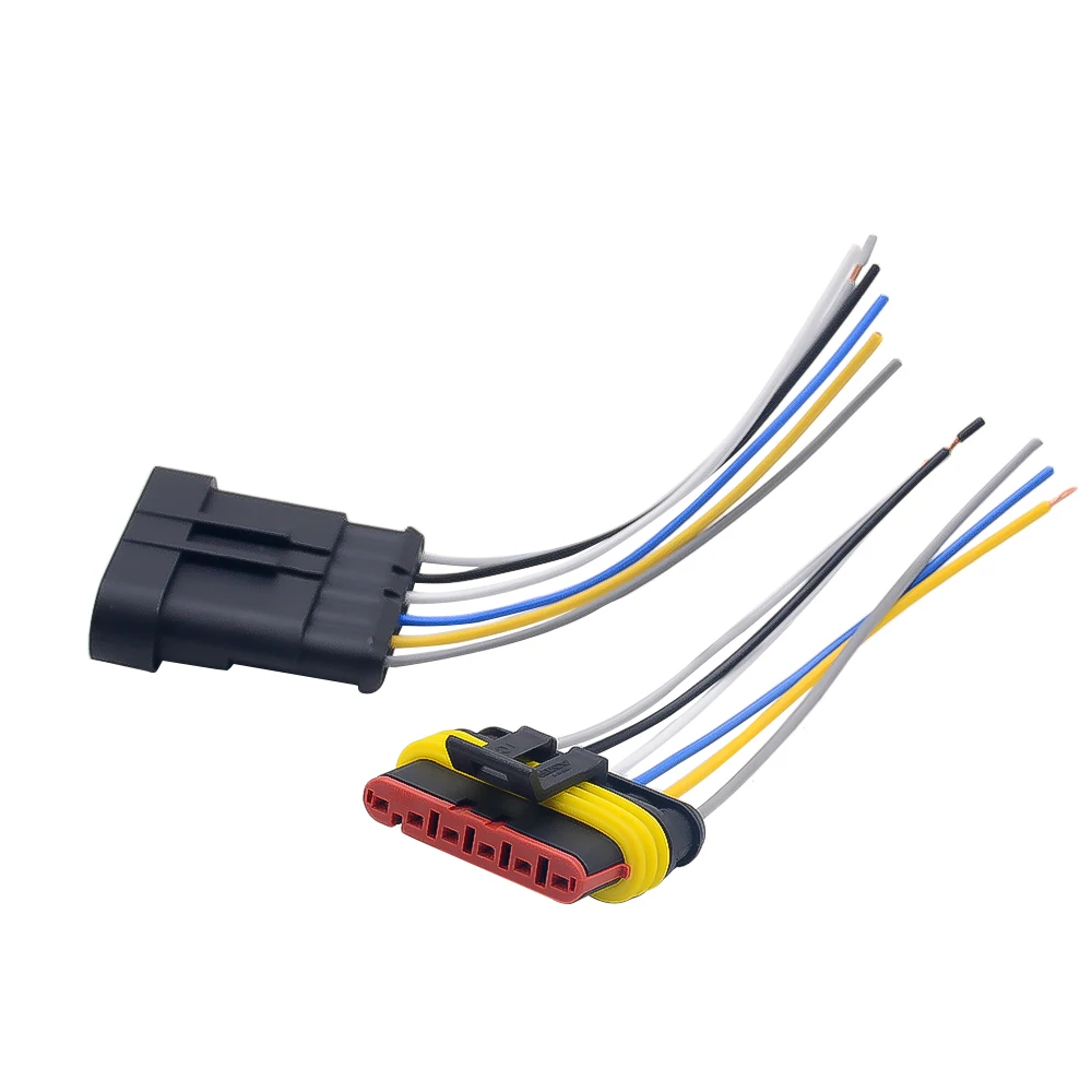 2 PC KIT 3 Pin Modo Auto Impermeabile connettori elettrici Spina con filo