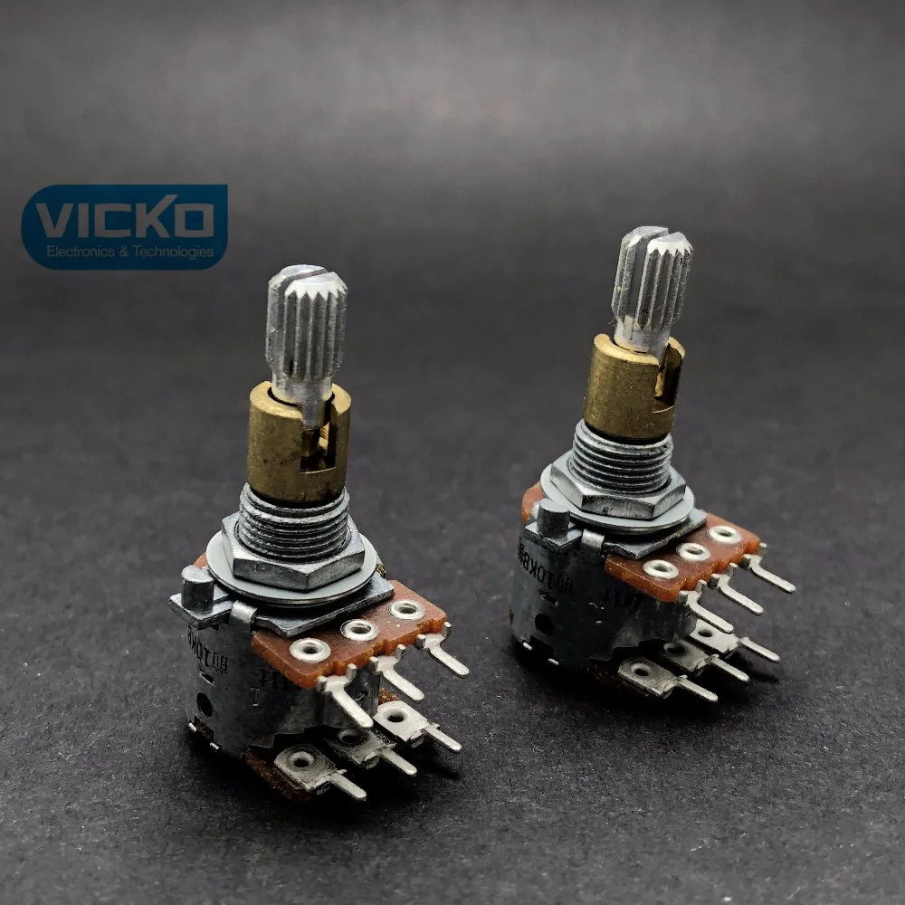 [VK] ALPS 16 Тип 10Kb 10KA импортный японский двухосевой потенциометр громкости длина