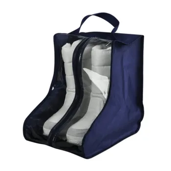 

Portable Shoes Storage Bags Cabin Bag Dustproof PVC Zipper Boot Bag Shoe Sacks